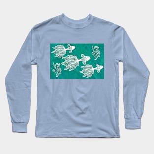 Abstract Betta Fish Scene Long Sleeve T-Shirt